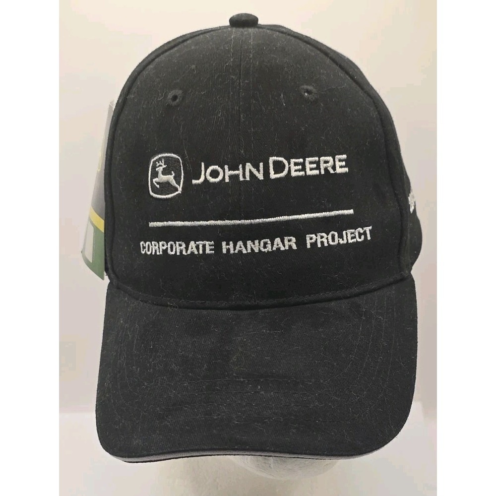 John‎ Deere Corporate Hangar Project Strapback Cap Hat Cary Francis Group NWT